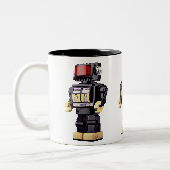 Little Robot x3 Two-Tone Coffee Mug (Left)