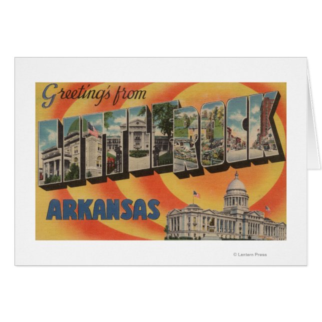 Little Rock, Arkansas - Large Letter Scenes (Front Horizontal)