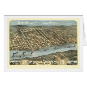 Little Rock, Arkansas Panoramic Map - 1871