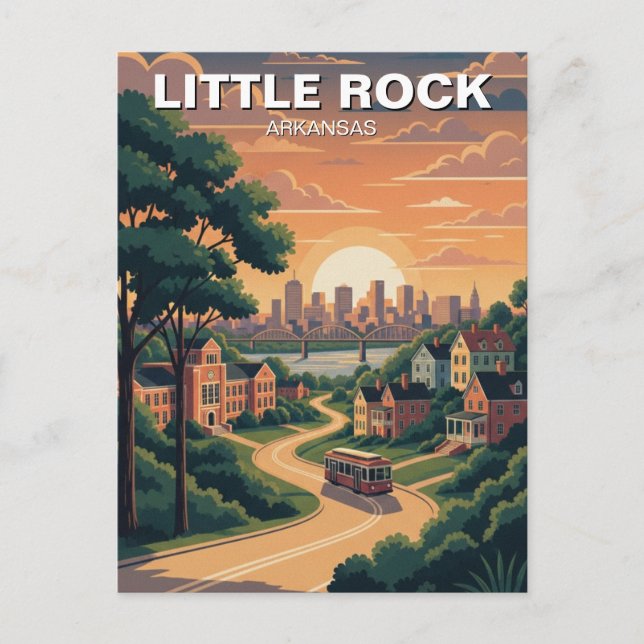 Little Rock Arkansas Postcard (Front)