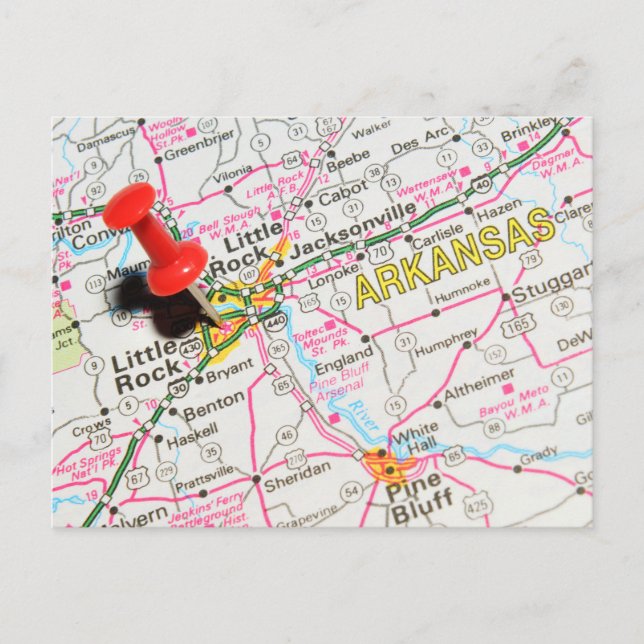 Little Rock, Arkansas Postcard (Front)