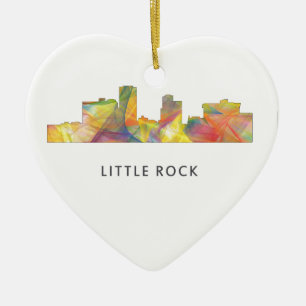 LITTLE ROCK,ARKANSAS SKYLINE WB1 - CERAMIC TREE DECORATION