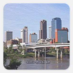 Little Rock, Arkansas Square Sticker