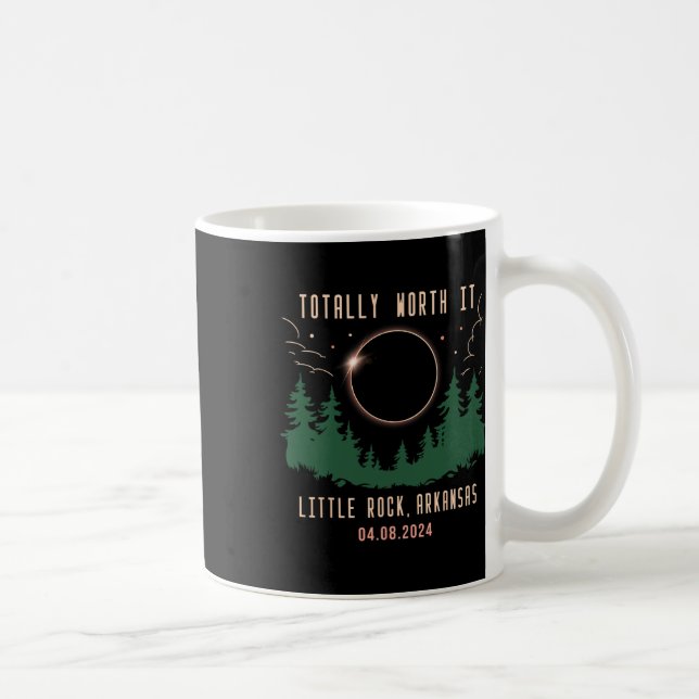 Little Rock Arkansas Totally Worth It 2024 Solar E Coffee Mug (Right)