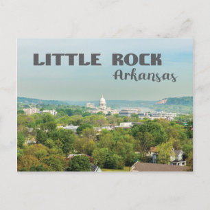 Little Rock, Arkansas View with Capitol Postcard