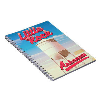Little Rock, Arkansas vintage travel poster Notebook