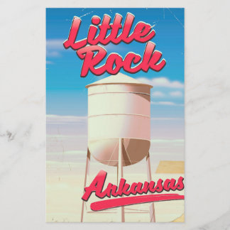Little Rock, Arkansas vintage travel poster Stationery