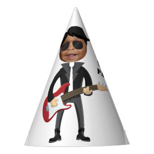 Little Rock Star Kids 🎸🤣 Guitar Champion Party Hat