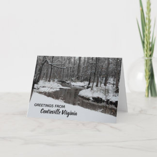 Little Rocky Run Centreville Clifton Virginia Holiday Card