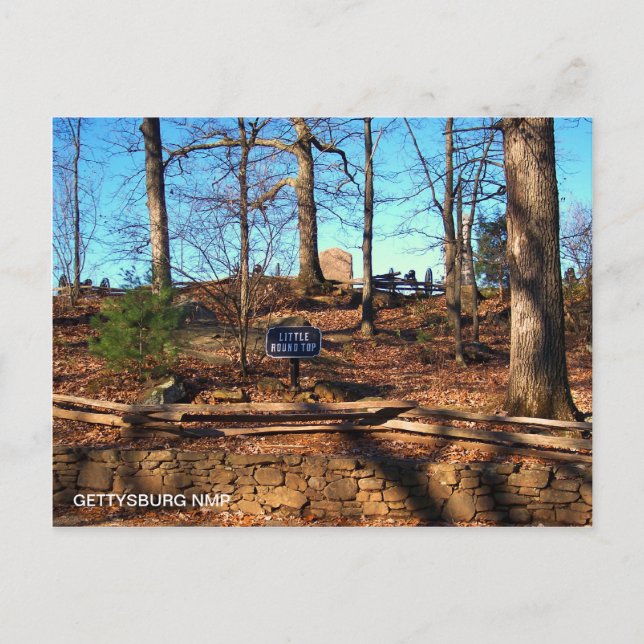 LITTLE ROUND TOP POSTCARD (Front)