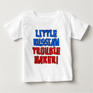 Little Russian Trouble Maker Baby T-Shirt
