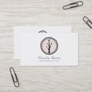 Little Rustic Tree Nature Modern Custom Logo Business Card