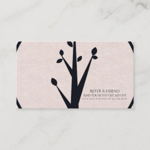 Little Rustic Tree Nature Organic Refer a Friend Referral Card