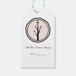 Little Rustic Tree Nature Wedding Custom Favour Gift Tags