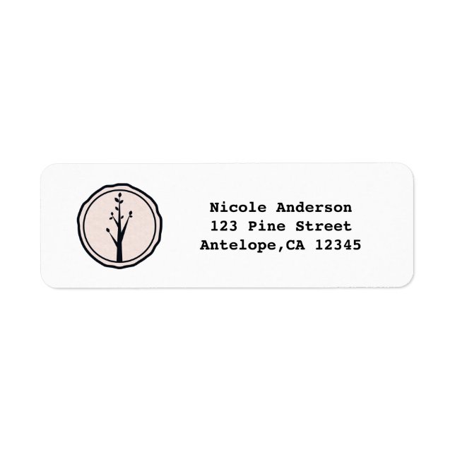 Little Rustic Tree Nature Wedding Invitation (Front)