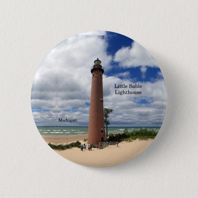 Little Sable Lighthouse button (Front)