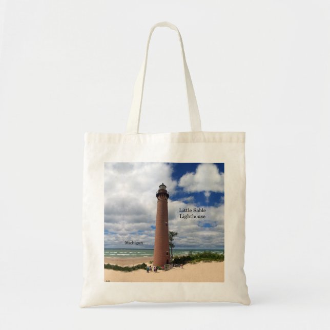 Little Sable Lighthouse tote bag (Front)