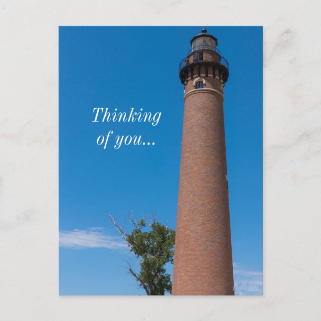 Little Sable Point Light Thinking Of You Postcard (Front)