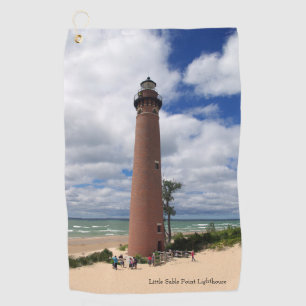 Little Sable Point Lighthouse golf towel