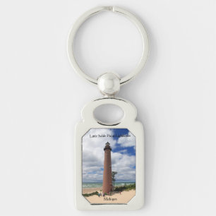 Little Sable Point Lighthouse metal key chain