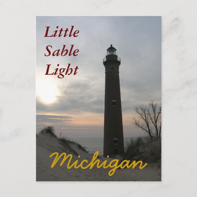 Little SableLight, MI Postcards (Front)