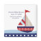 Little Sailboat Navy  Baby Shower Magnet Favour