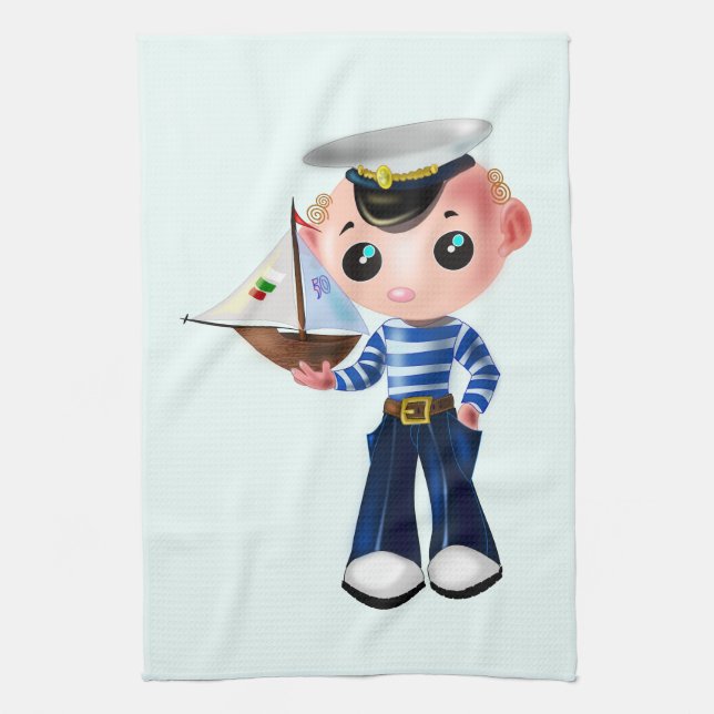 Little Sailor Kitchen Towel (Vertical)