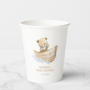 Little Sailor Teddy Bear Baby Shower Paper Cups