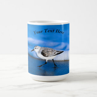 Little Sanderling Bird By Sea Coffee Mug
