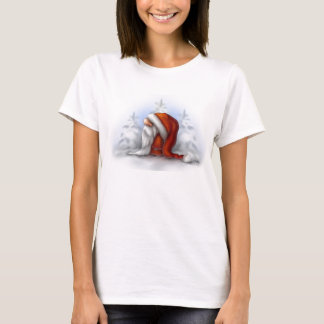 Little Santa in the snow T-Shirt