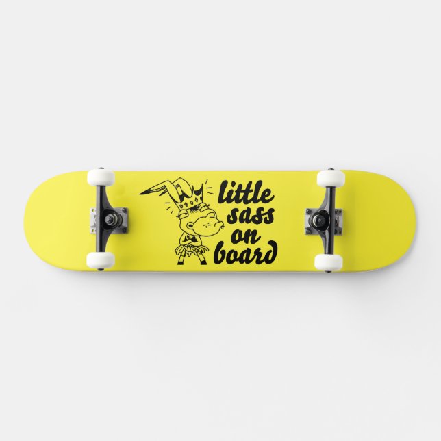 little sass on board skateboard (Horz)
