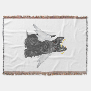 Little Scottie Angel Throw Blanket