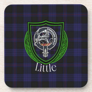 Little Scottish Clan Tartan & Crest Coaster