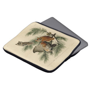 Little Screech Owl from Audubon's Birds of America Laptop Sleeve
