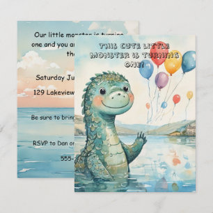 Little Sea Monst Party DIGITAL DOWNLOAD INVITATION