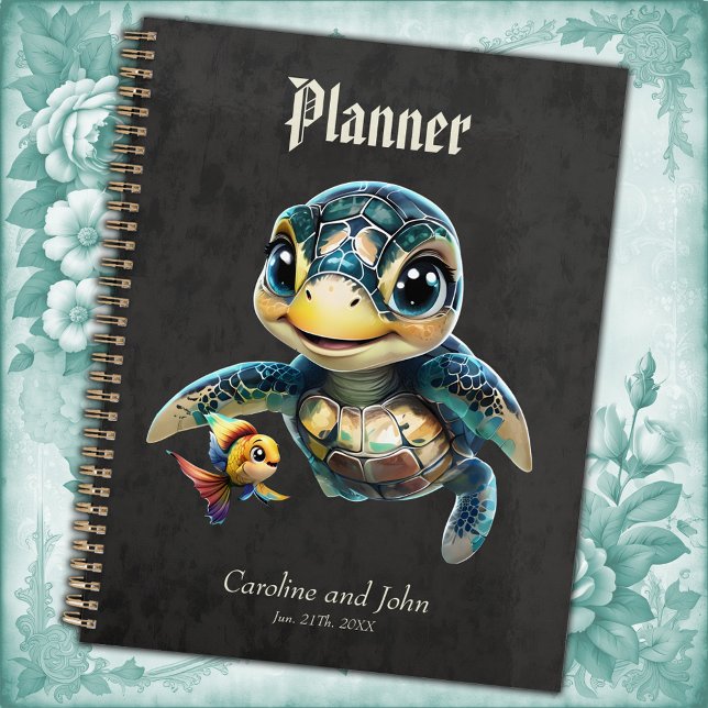 Little sea turtle exploring with her friend.  planner (Creator Uploaded)