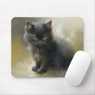 Little Shadow Black Kitten Mouse Mat