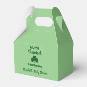 Little Shamrock St Patrick's Day Baby Shower Favour Box