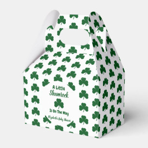 Little Shamrock St Patrick's Day Baby Shower Favour Box