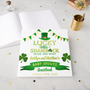 Little Shamrock St. Patrick's Day Baby Shower Guest Book