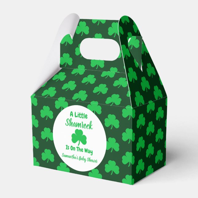 Little Shamrock St Patrick's Day Favour Box (Front Side)