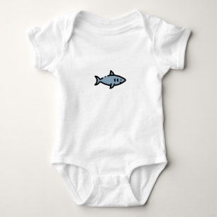 Little Shark Baby Bodysuit