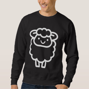 Little Sheep Cute simple minimalist animals Sheep Sweatshirt
