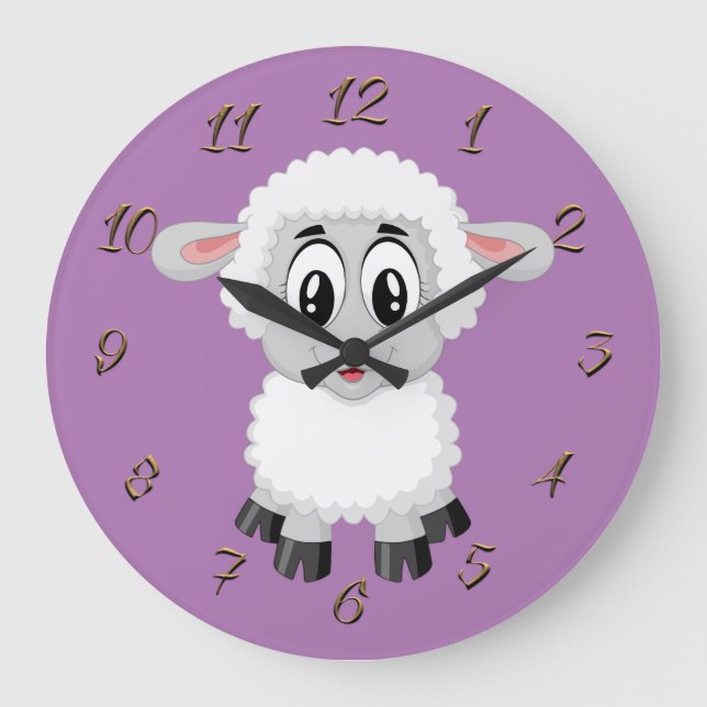 Little sheep large clock (Front)