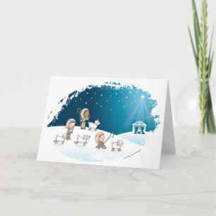 Little shepherds holiday card