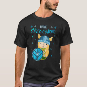 Little Shield-Maiden Lagertha´s Shield Girl Norse  T-Shirt