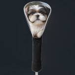 Little Shih Tzu Puppy Basket Flowers Golf Head Cover<br><div class="desc">Little Shih Tzu Puppy Basket Flowers</div>