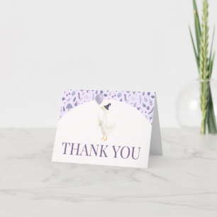 Little Silly Goose Baby Shower Thank You Card