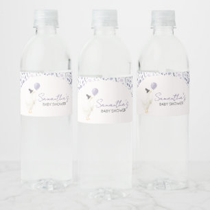Little Silly Goose Baby Shower Water Bottle Label