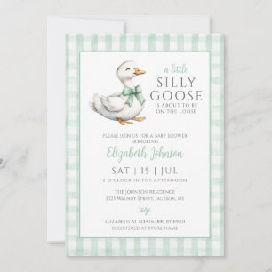 Little Silly Goose Gender Neutral Baby Shower Invitation